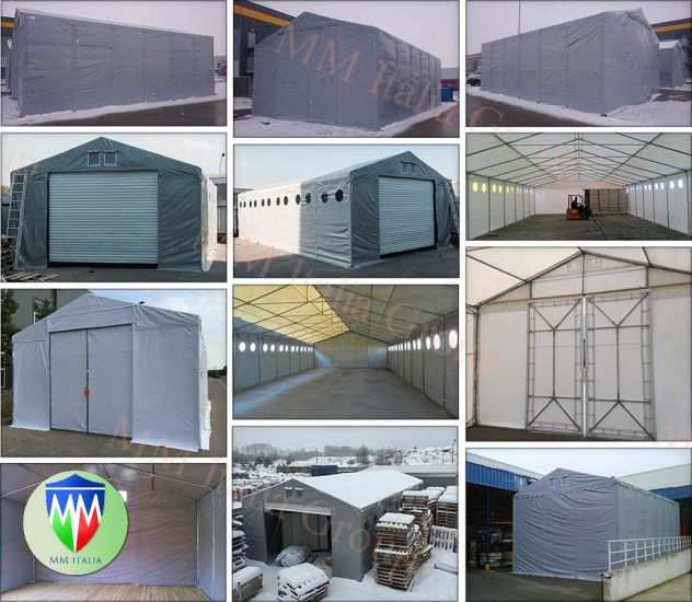 Coperture in Pvc - Acciaio e Pvc 5 x 20 x 2,91 mt.