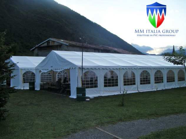 Coperture Tendoni per Matrimoni Ricevimenti Professionali 8 x 12 x 3,6 mt.