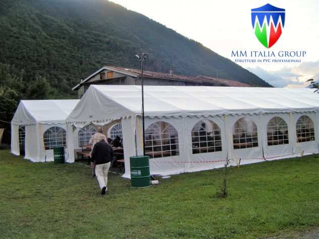 Coperture Tendoni per Matrimoni Ricevimenti Professionali 8 x 12 x 3,6 mt.