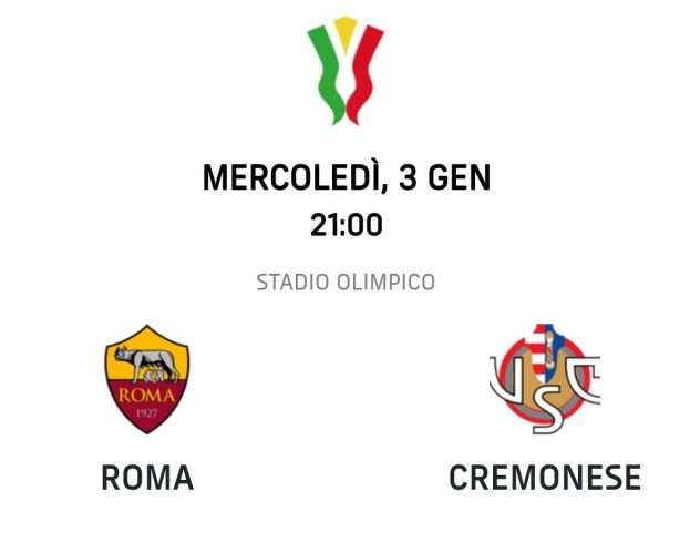 COPPA ITALIA ROMA vs CREMONESE