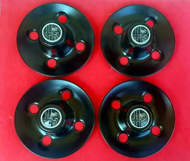 Coppe ruota Alfa Romeo Giulia Alfetta Giulietta 1750 2000 set nuovo