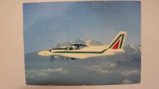 Coppia cartoline aerei Alitalia inizi anni 80