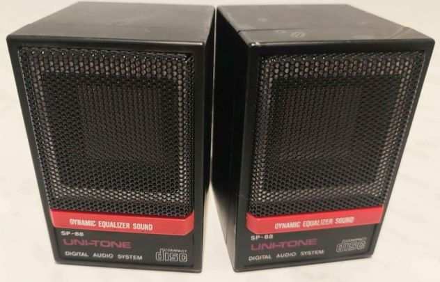 Coppia Casse Mini UNI-TONE SP-88 Digital Audio System Jack 3.5 Dynamic Equalizer
