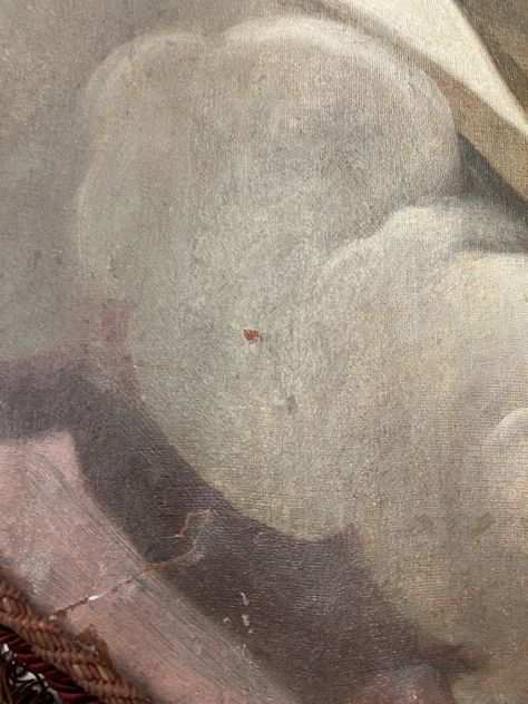 Coppia di antichi dipinti ad olio su tela secolo XVIII 1700 700