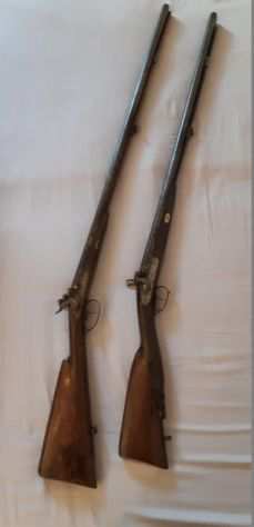 Coppia di fucili ad avancarica del 1800
