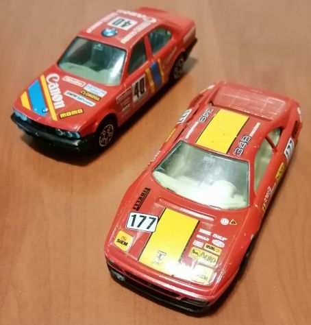 Coppia di modellini BBurago BMW 535 I  FERRARI 348 TB - Scala 1-43