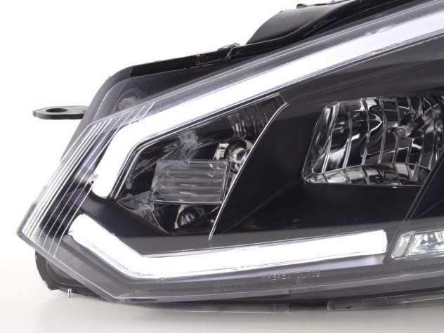 Coppia fanali anteriori neri led VW GOLF 6 20082012