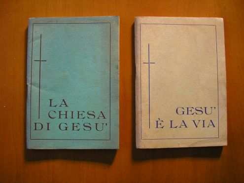 Coppia libretti cultura religiosa anni 19541957