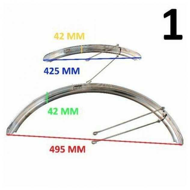 Coppia parafanghi ruote 20 bici epoca