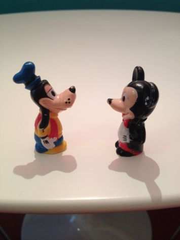 Coppia Topolino e Pippo Walt Disney originali anni 60