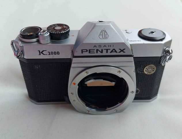Corpo macchina fotografica Pentax Asahi K1000 non funzionante x pezzi di ricambi