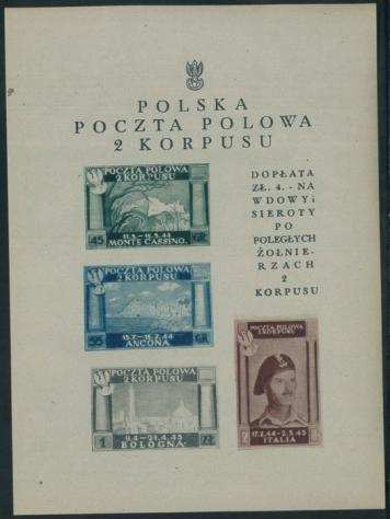 Corpo Polacco - Vittorie Polacche, Foglietto n. 1.