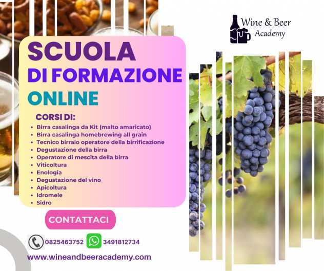 Corsi di formazione Settore bevande fermentate