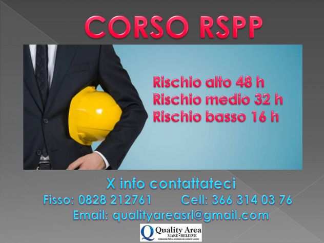 Corso ASPP e RSPP (IN TUTTA ITALIA)