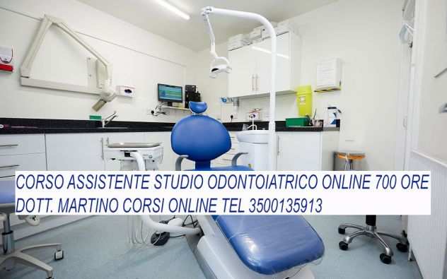 CORSO ASSISTENTE ALLA POLTRONA STUDIO ODONTOIATRICO ONLINE LECCE. 700 ORE
