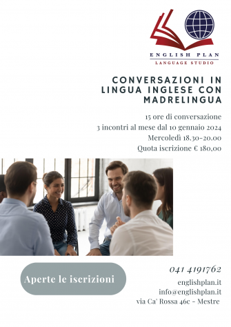 Corso di conversazione in inglese con madrelingua