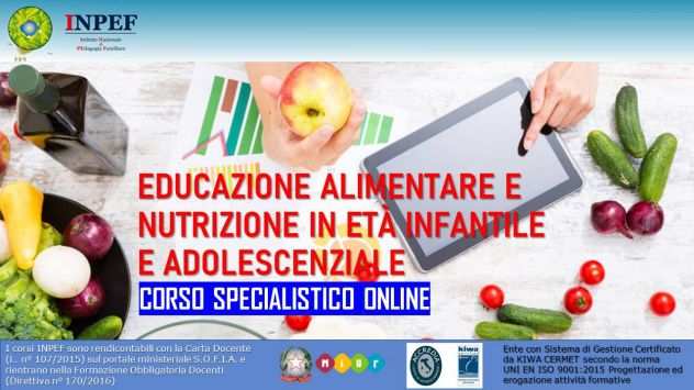 Corso di Educazione Alimentare e Nutrizione