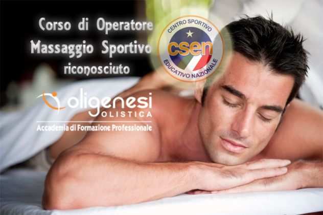 CORSO DI OPERATORE DEL MASSAGGIO SPORTIVO RICONOSCIUTO CSEN (94 ore) a Treviso Venezia Vicenza