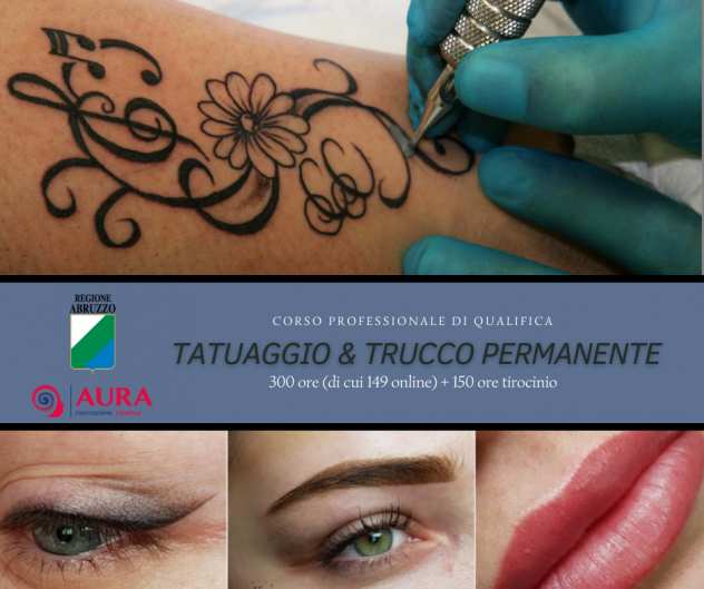 Corso gratuito finanziato di Operatore di Tatuaggio e Trucco Permanente