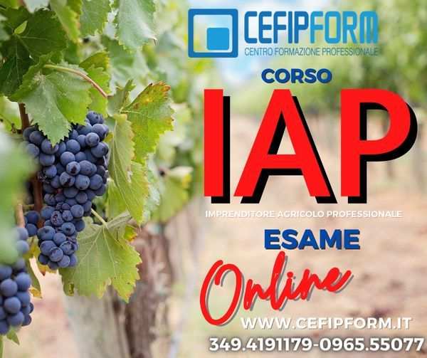 Corso IAP MASSA CARRARA Online Imprenditore Agricolo 150 ore IAP AGRICOLTURA
