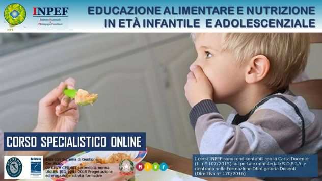 Corso in Educazione Alimentare e Nutrizione