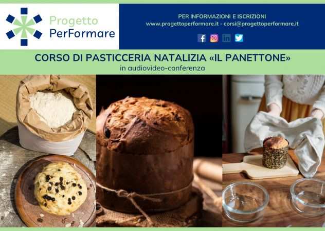 Corso online di pasticceria natalizia sul panettone