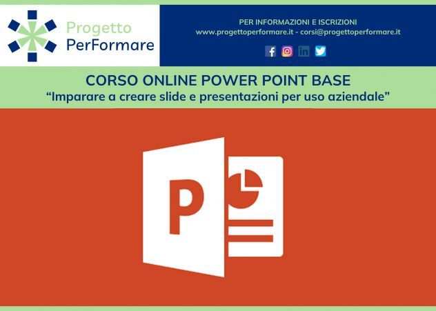 Corso online di Power Point Base per uso aziendale