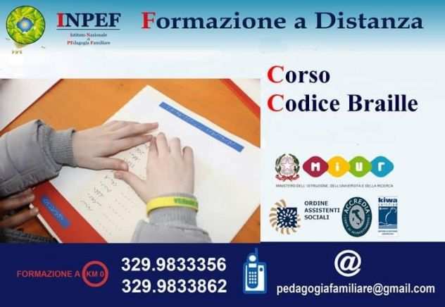 Corso online Il Codice Braille