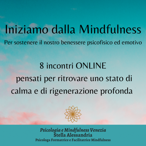 Corso ONLINE Iniziamo dalla Mindfulness