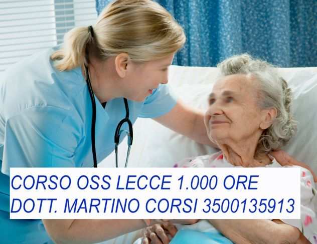 CORSO OSS LECCE OPERATORE SOCIO SANITARIO 1000 ORE