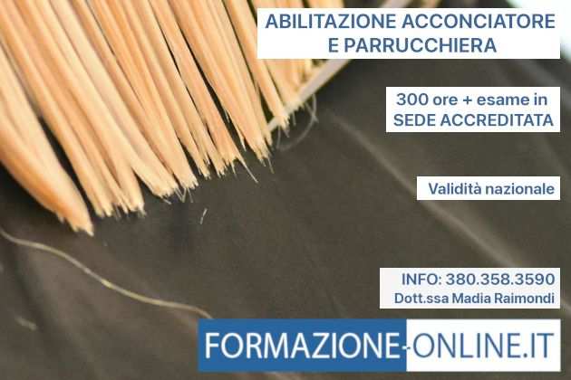 CORSO PARRUCCHIERE ONLINE - ABILITAZIONE ACCONCIATORE - LIVORNO