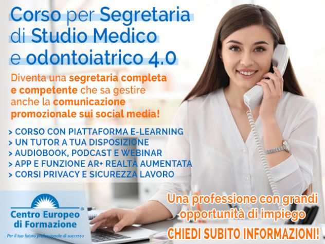 Corso per Segretaria di Studio Medico e Odontoiatrico 4.0