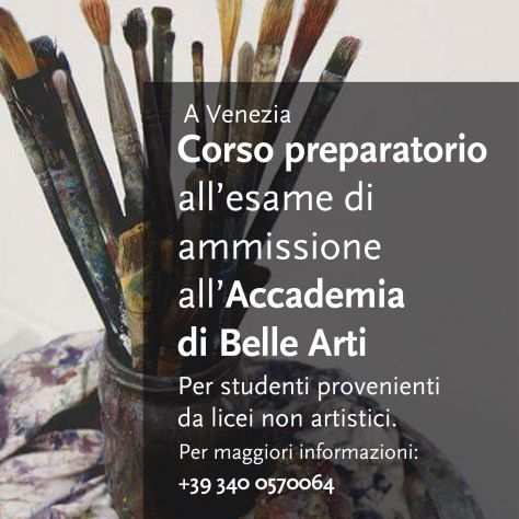 Corso preparatorio allesame di ammissione Accademia di Belle Arti