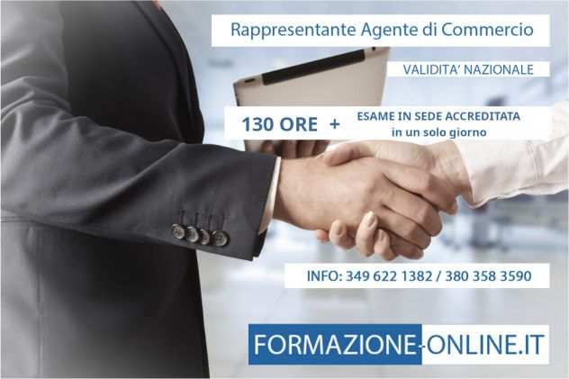 CORSO RAC AGENTE E RAPPRESENTANTE DI COMMERCIO 130 ORE - MANTOVA