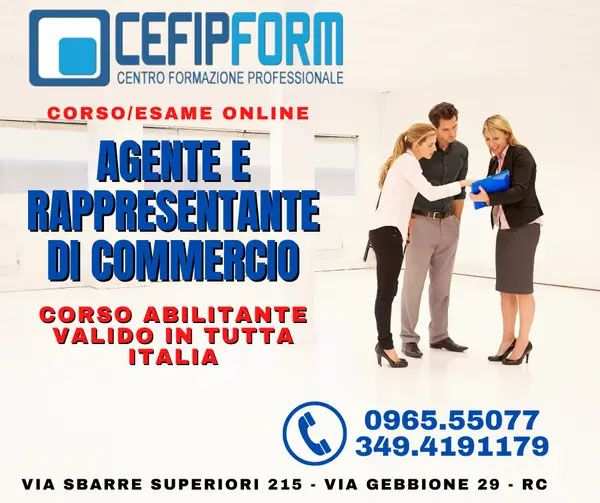 CORSO RAC BENEVENTO ONLINE AGENTE E RAPPRESENTANTE DI COMMERCIO