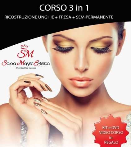 Corso ricostruzione unghie con kit completo in regalo a catania