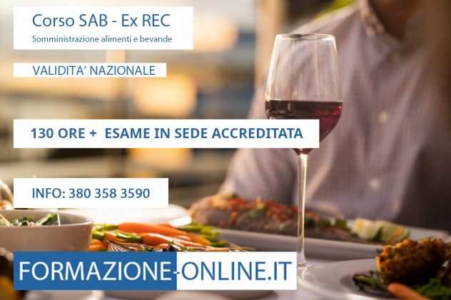 CORSO SAB - EX REC - STUDIO ONLINE  ESAME IN SEDE - CREMONA