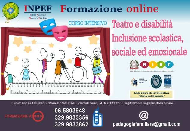 Corso Teatro e disabilitagrave