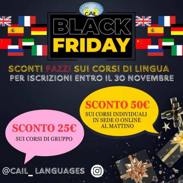 corsoCorsi di Lingua - Sconti Black Friday