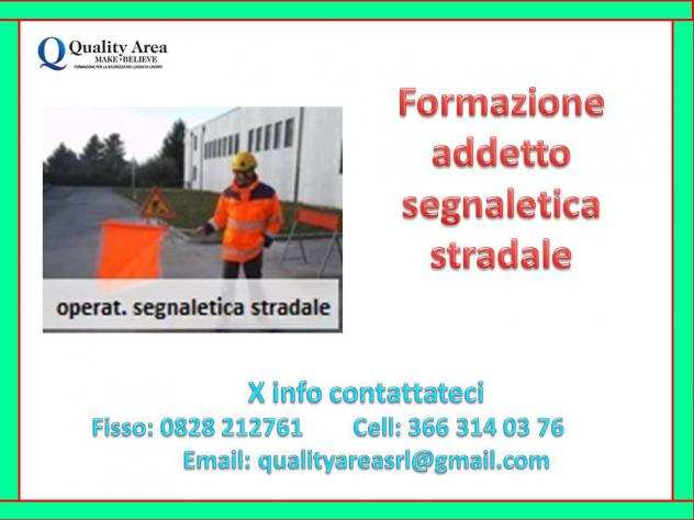 corsoCorso Addetti segnaletica stradale (SICUREZZA SUL LAVORO)