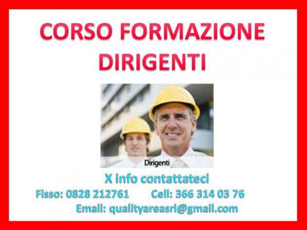 corsoCorso formazione dirigenti (SICUREZZA NEI LUOGHI DI LAVORO)