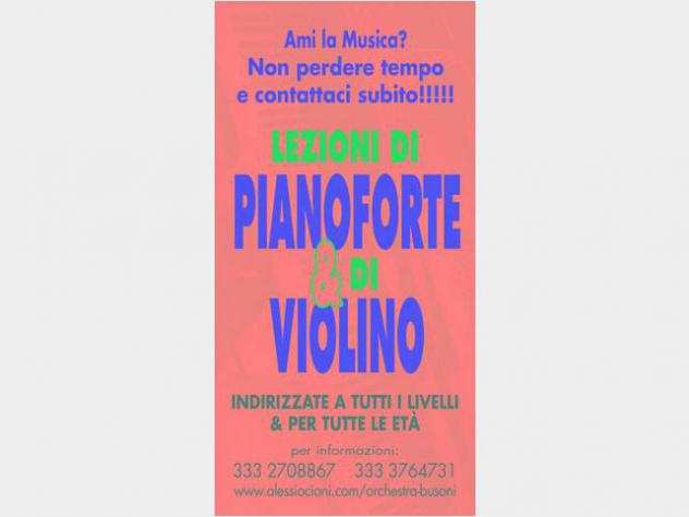 corsoLEZIONI DI PIANOFORTE E DI VIOLINO