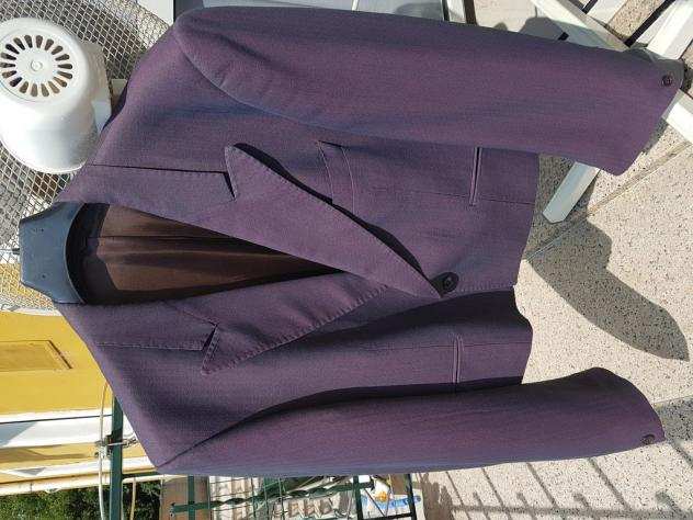 Corta Tailleur Smoking uomo color violetto tg 52.