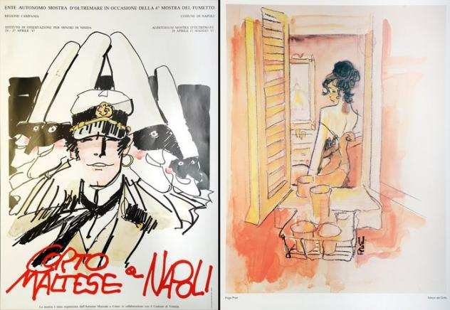 Corto Maltese - 2x poster Napoli e AmoRoma - Prima edizione - (19841987)