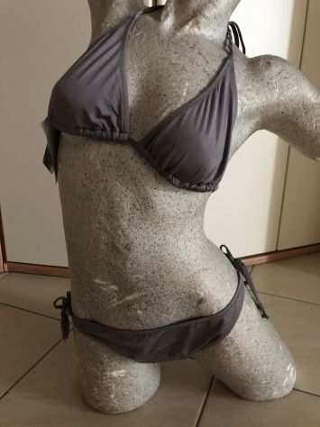 Costume bikini triangolo grigio
