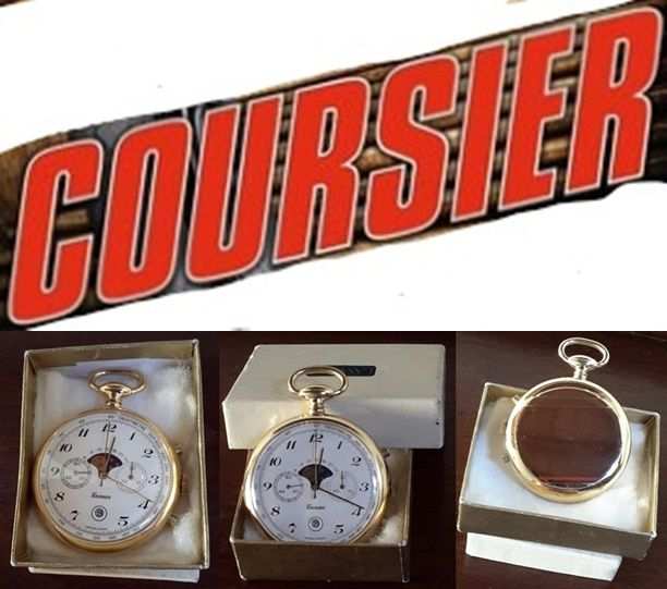 Coursier Tasca Chronograph Valjoux 7734 Vintage con fasi lunari.