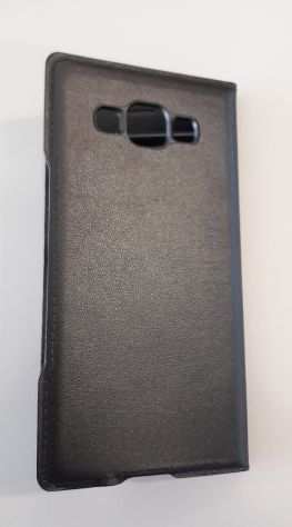 Cover flip nera in similpelle per Samsung galaxy A5