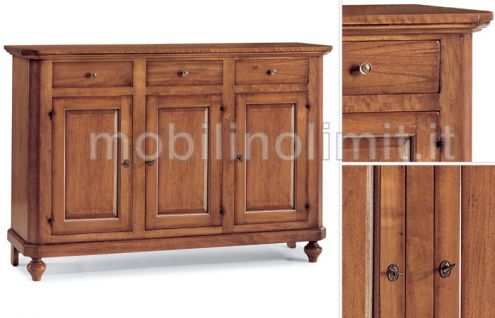 Credenza 3 ante 3 cassetti (grezza)