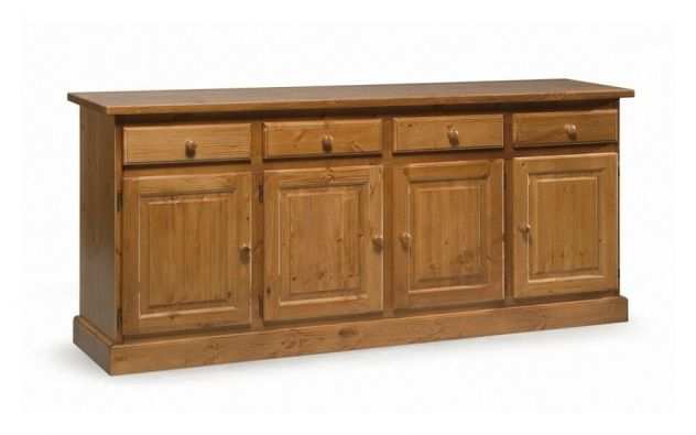 Credenza in Legno Massello 4 Ante Stile Rustico cod 300N Nuova