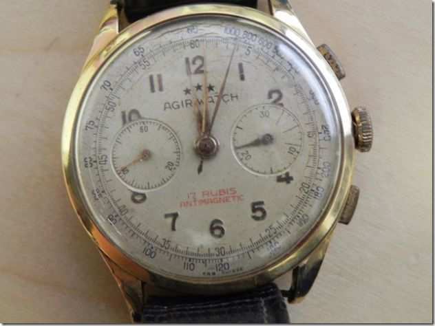 Cronografo in oro produzione anni 4050